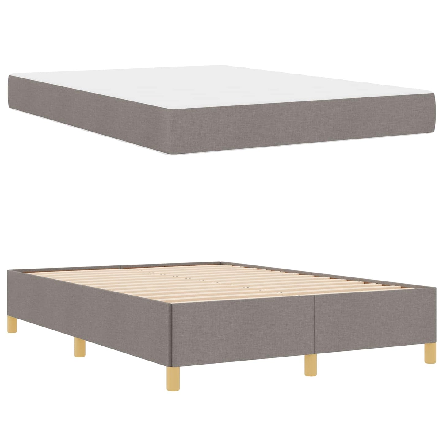 Struttura del letto con materasso Talpa 140 x 190 cm Tessuto