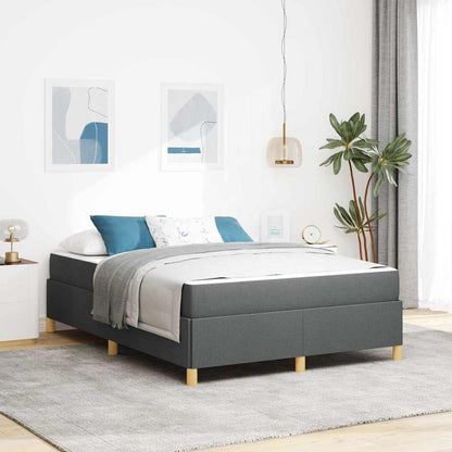 Struttura del letto Grigio scuro 140 x 200 cm Tessuto