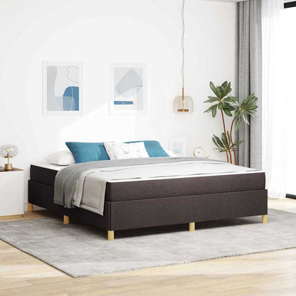 Struttura del letto Marrone Scuro 180 x 200 cm Tessuto