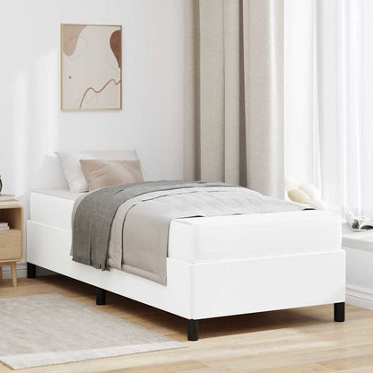 Struttura del letto con materasso Bianco 80 x 200 cm Tessuto