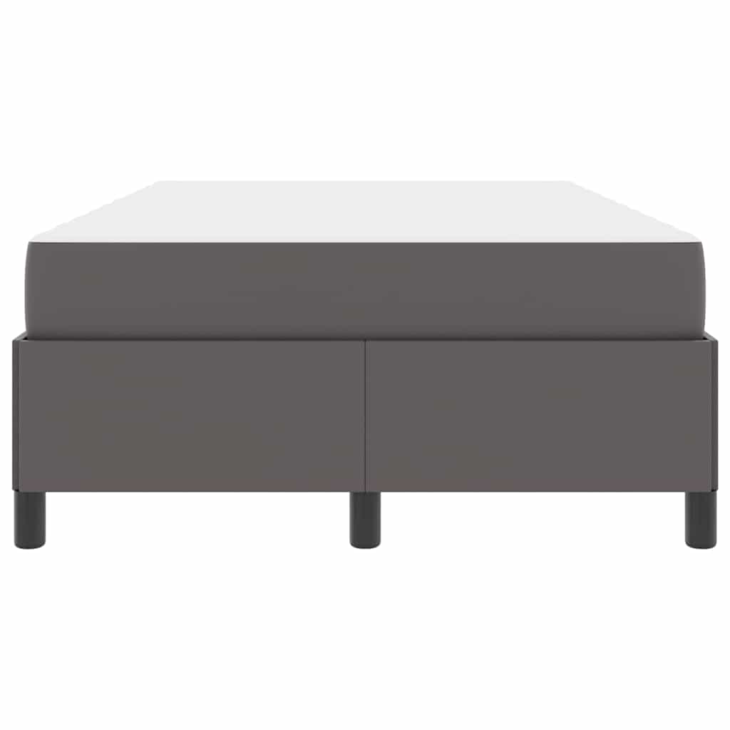 Struttura del letto con materasso Grigio 120 x 190 cm Tessuto