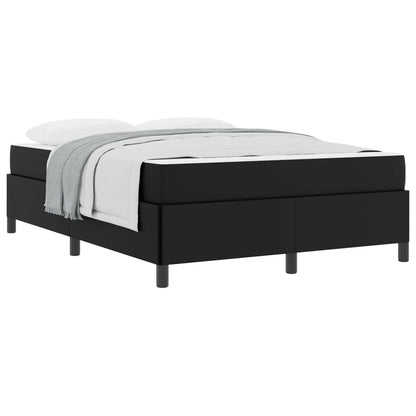 Struttura del letto con materasso Nero 140 x 190 cm Tessuto