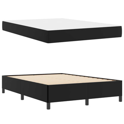 Struttura del letto con materasso Nero 160 x 200 cm Tessuto