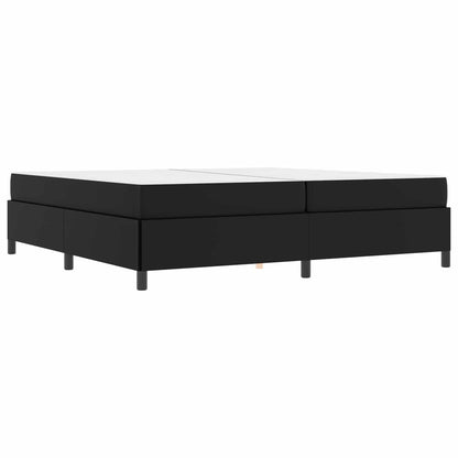 Struttura del letto con materasso Nero 200 x 200 cm Tessuto