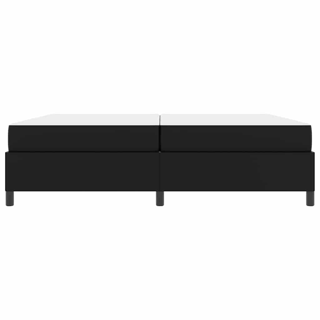 Struttura del letto con materasso Nero 200 x 200 cm Tessuto