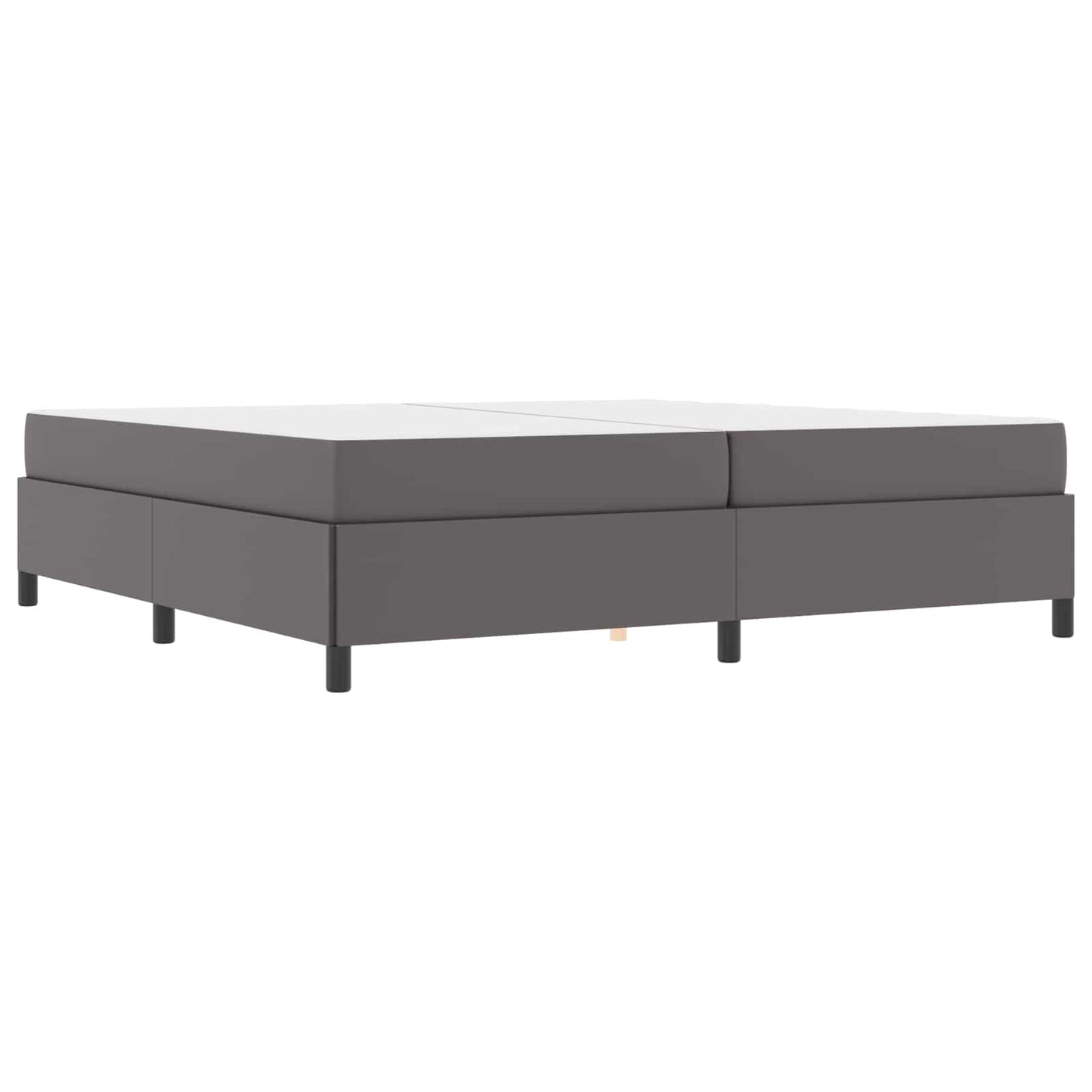 Struttura del letto con materasso Grigio 200 x 200 cm Tessuto
