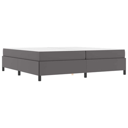 Struttura del letto con materasso Grigio 200 x 200 cm Tessuto