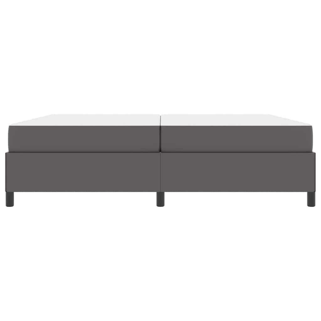 Struttura del letto con materasso Grigio 200 x 200 cm Tessuto