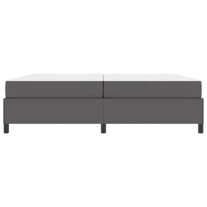 Struttura del letto con materasso Grigio 200 x 200 cm Tessuto