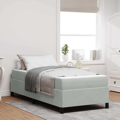 Struttura del letto Grigio chiaro 80 x 200 cm Tessuto