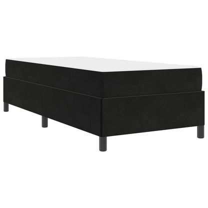 Struttura del letto con materasso Nero 80 x 200 cm Tessuto