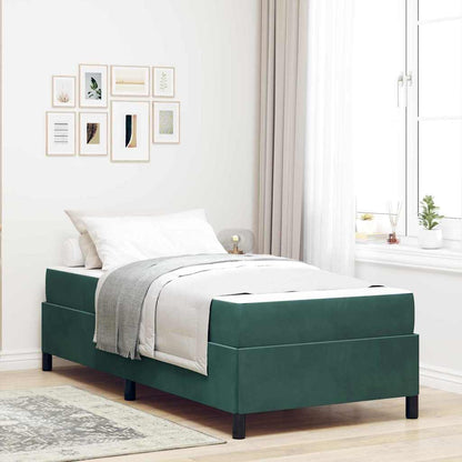 Struttura del letto Verde Scuro 80 x 200 cm Tessuto