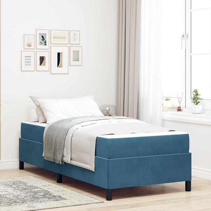 Struttura del letto Blu Scuro 100 x 200 cm Tessuto