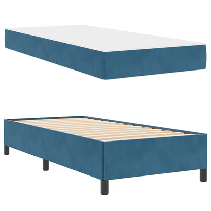 Struttura del letto Blu Scuro 100 x 200 cm Tessuto
