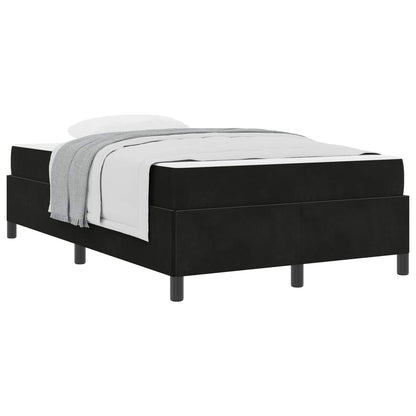 Struttura del letto con materasso Nero 120 x 190 cm Tessuto