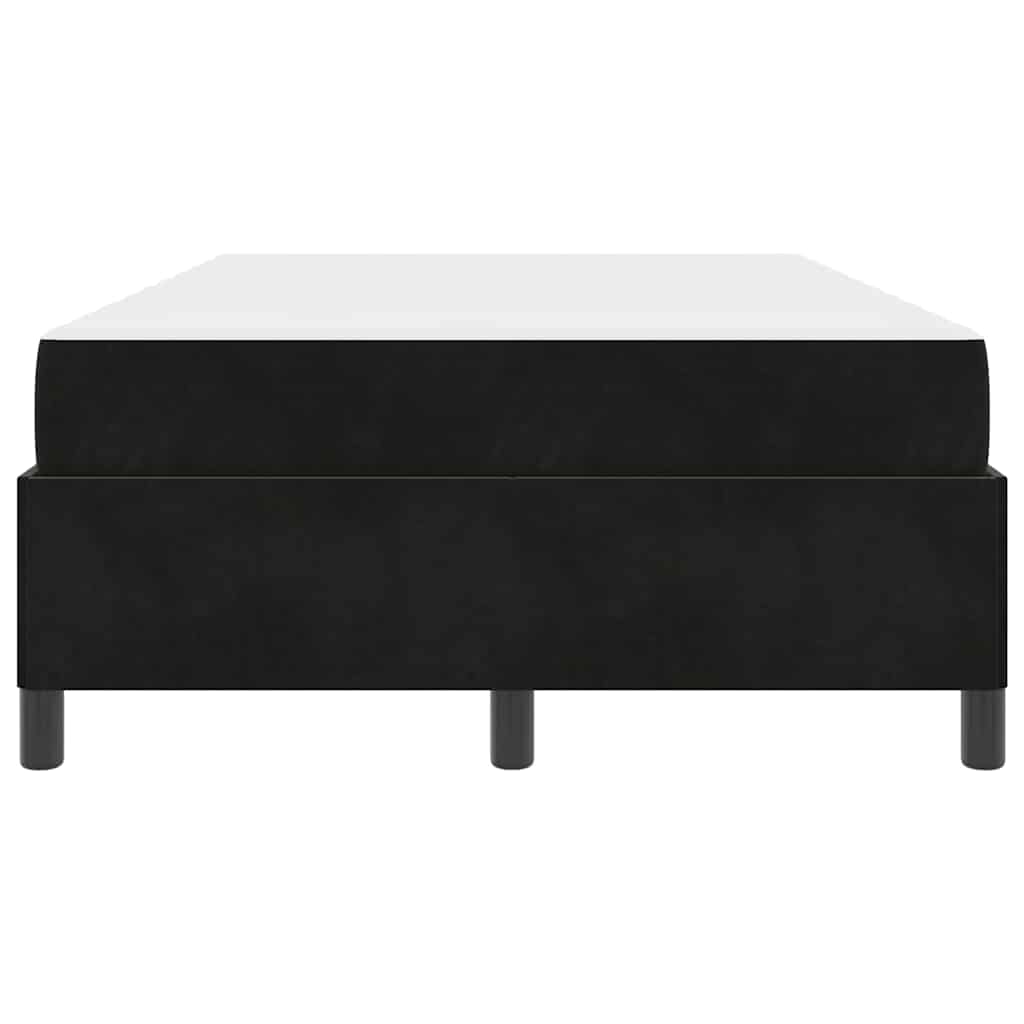 Struttura del letto con materasso Nero 120 x 190 cm Tessuto