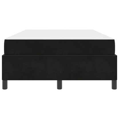Struttura del letto con materasso Nero 120 x 190 cm Tessuto