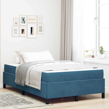 Struttura del letto Blu Scuro 120 x 190 cm Tessuto