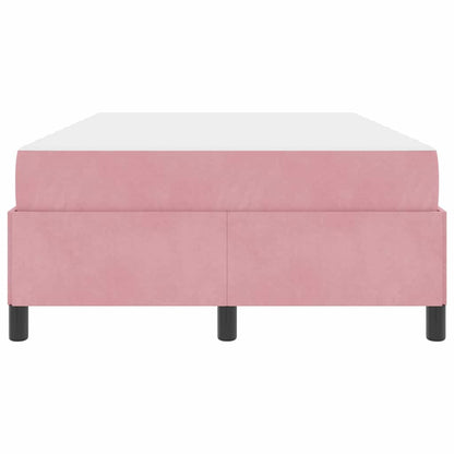 Struttura del letto con materasso Rosa 120 x 190 cm Tessuto