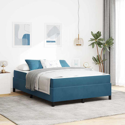 Struttura del letto Blu Scuro 140 x 200 cm Tessuto