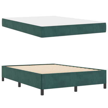 Struttura del letto Verde Scuro 160 x 200 cm Tessuto
