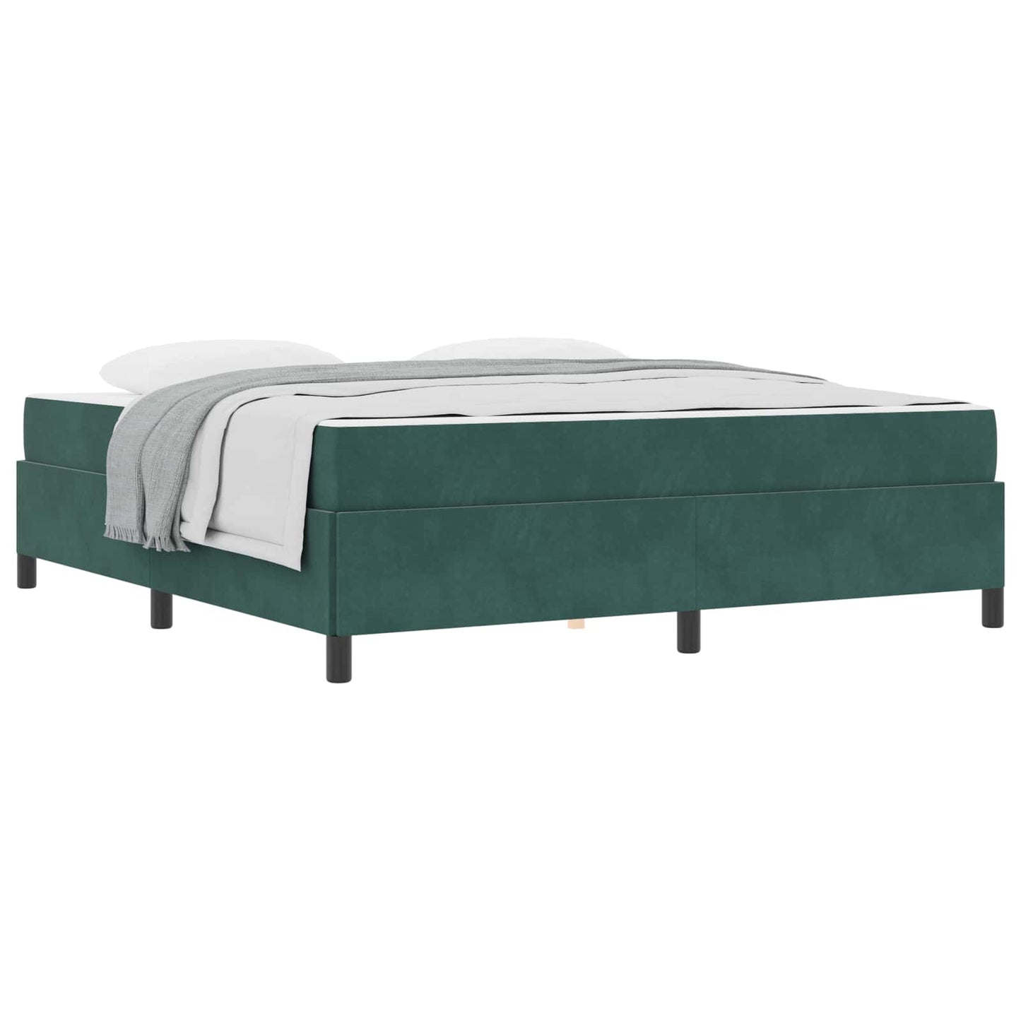 Struttura del letto Verde Scuro 180 x 200 cm Tessuto