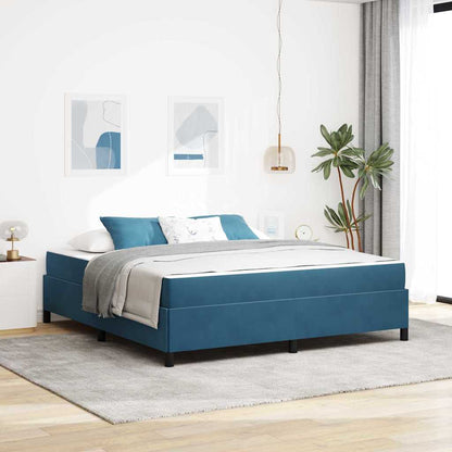 Struttura del letto Blu Scuro 180 x 200 cm Tessuto