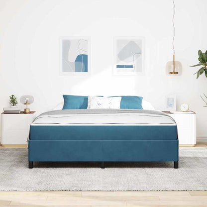 Struttura del letto Blu Scuro 180 x 200 cm Tessuto