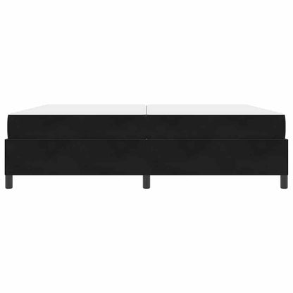 Struttura del letto con materasso Nero 200 x 200 cm Tessuto