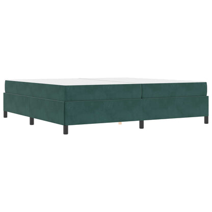Struttura del letto Verde Scuro 200 x 200 cm Tessuto