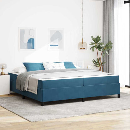Struttura del letto Blu Scuro 200 x 200 cm Tessuto