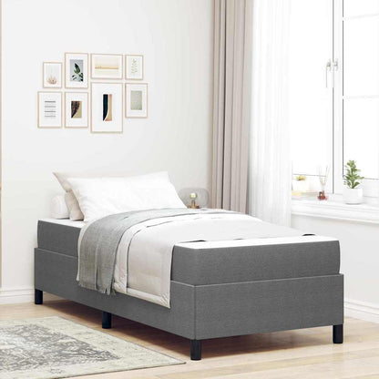 Struttura del letto Grigio chiaro 90 x 190 cm Tessuto