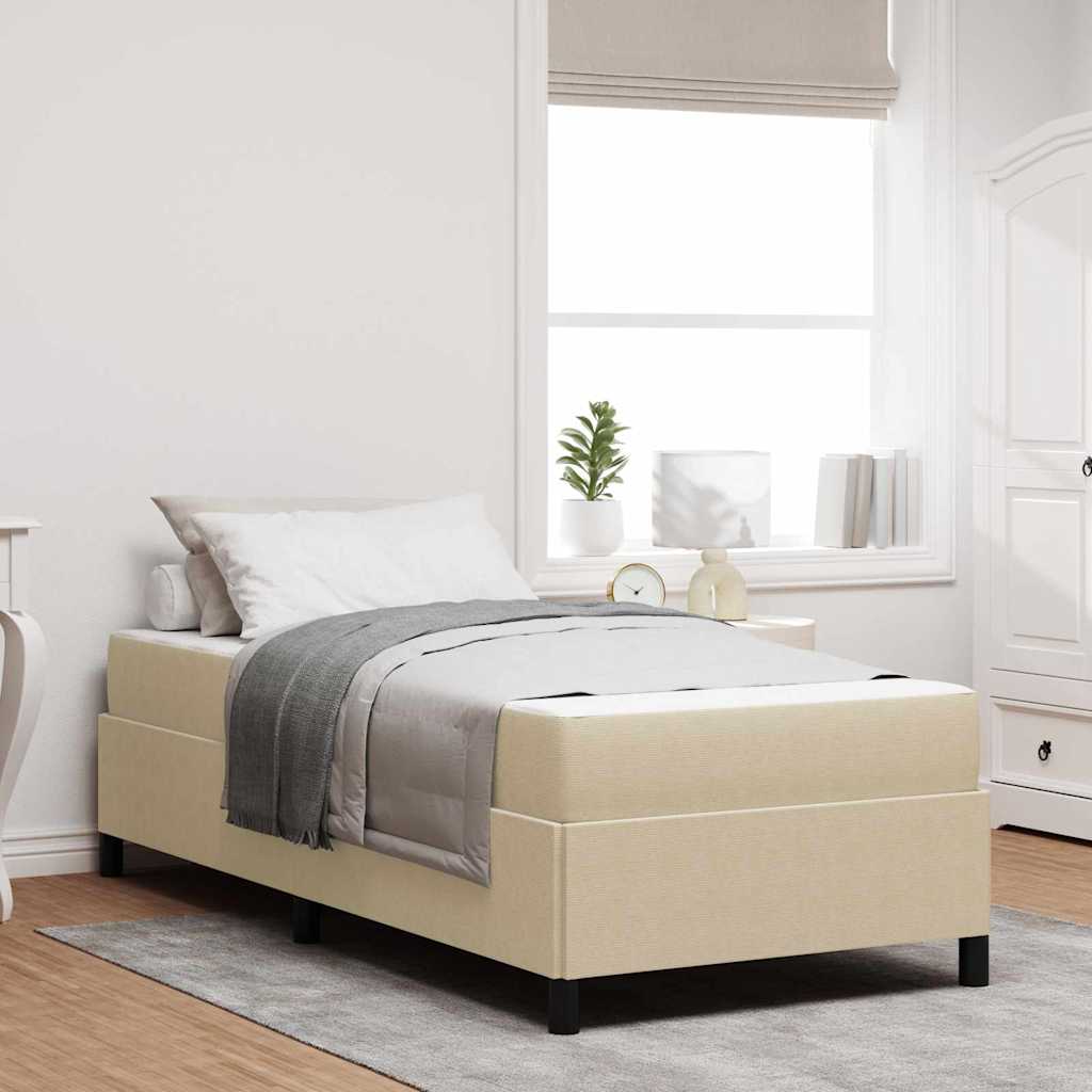 Struttura del letto Grigio Verde Chiaro 100 x 200 cm Tessuto