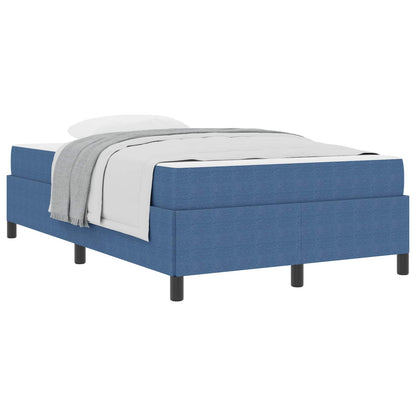 Struttura del letto con materasso Blu 120 x 190 cm Tessuto