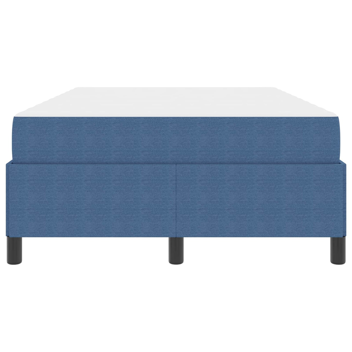 Struttura del letto con materasso Blu 120 x 190 cm Tessuto