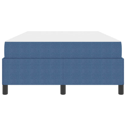 Struttura del letto con materasso Blu 120 x 190 cm Tessuto