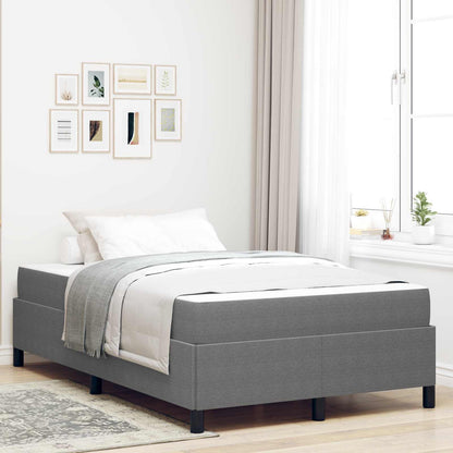 Struttura del letto Grigio chiaro 120 x 200 cm Tessuto