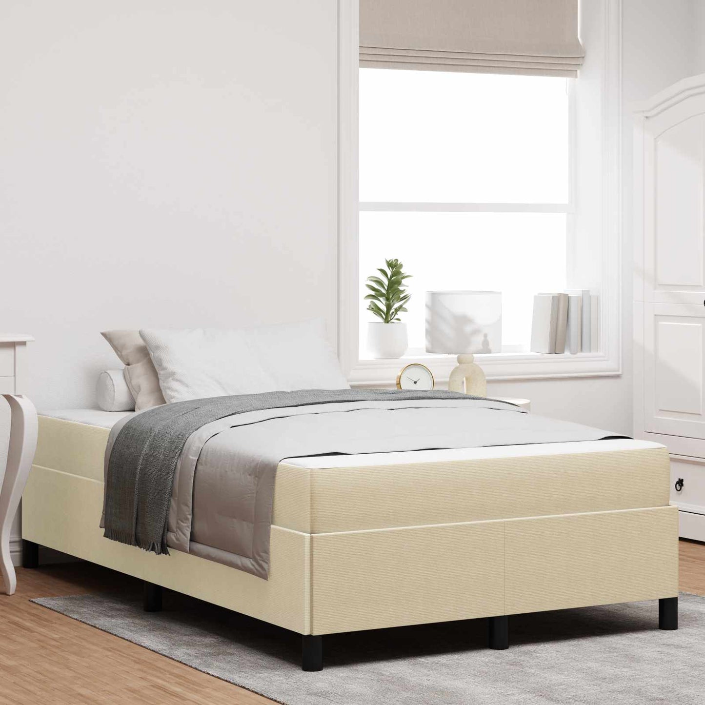 Struttura del letto Grigio Verde Chiaro 120 x 200 cm Tessuto