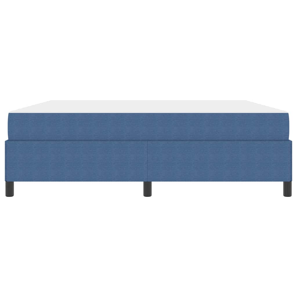 Struttura del letto con materasso Blu 180 x 200 cm Tessuto