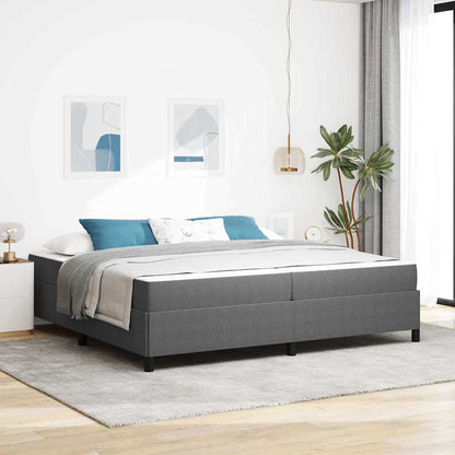 Struttura del letto Grigio chiaro 200 x 200 cm Tessuto