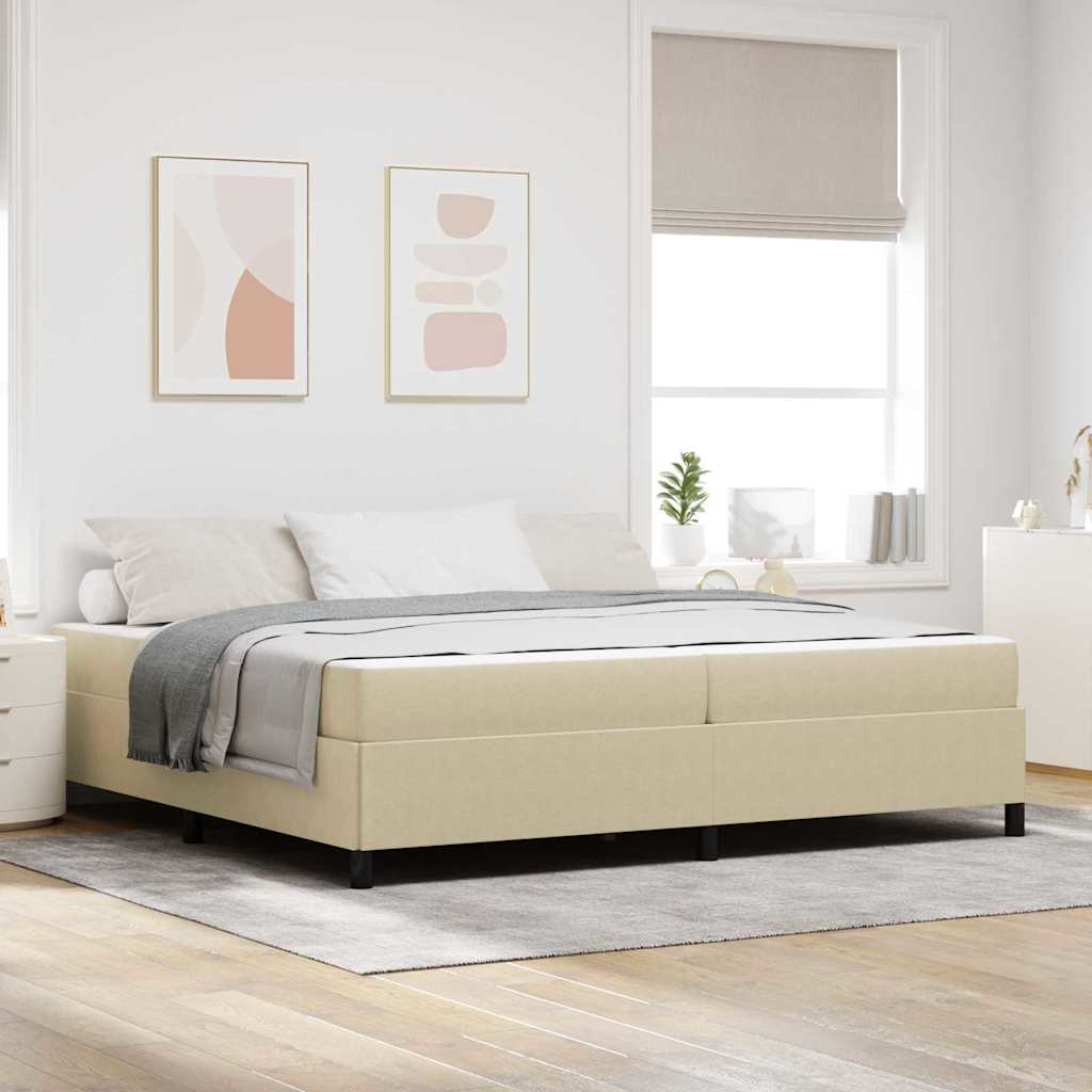 Struttura del letto Grigio Verde Chiaro 200 x 200 cm Tessuto