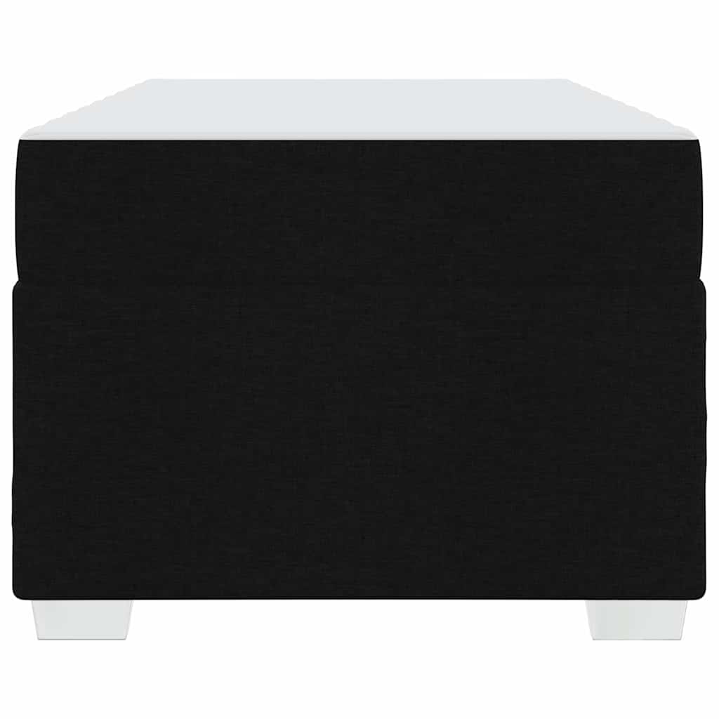 Struttura del letto con materasso Nero 80 x 200 cm Tessuto