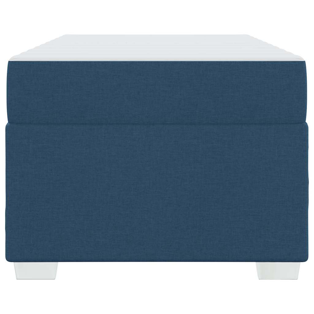Struttura del letto con materasso Blu 100 x 200 cm Tessuto