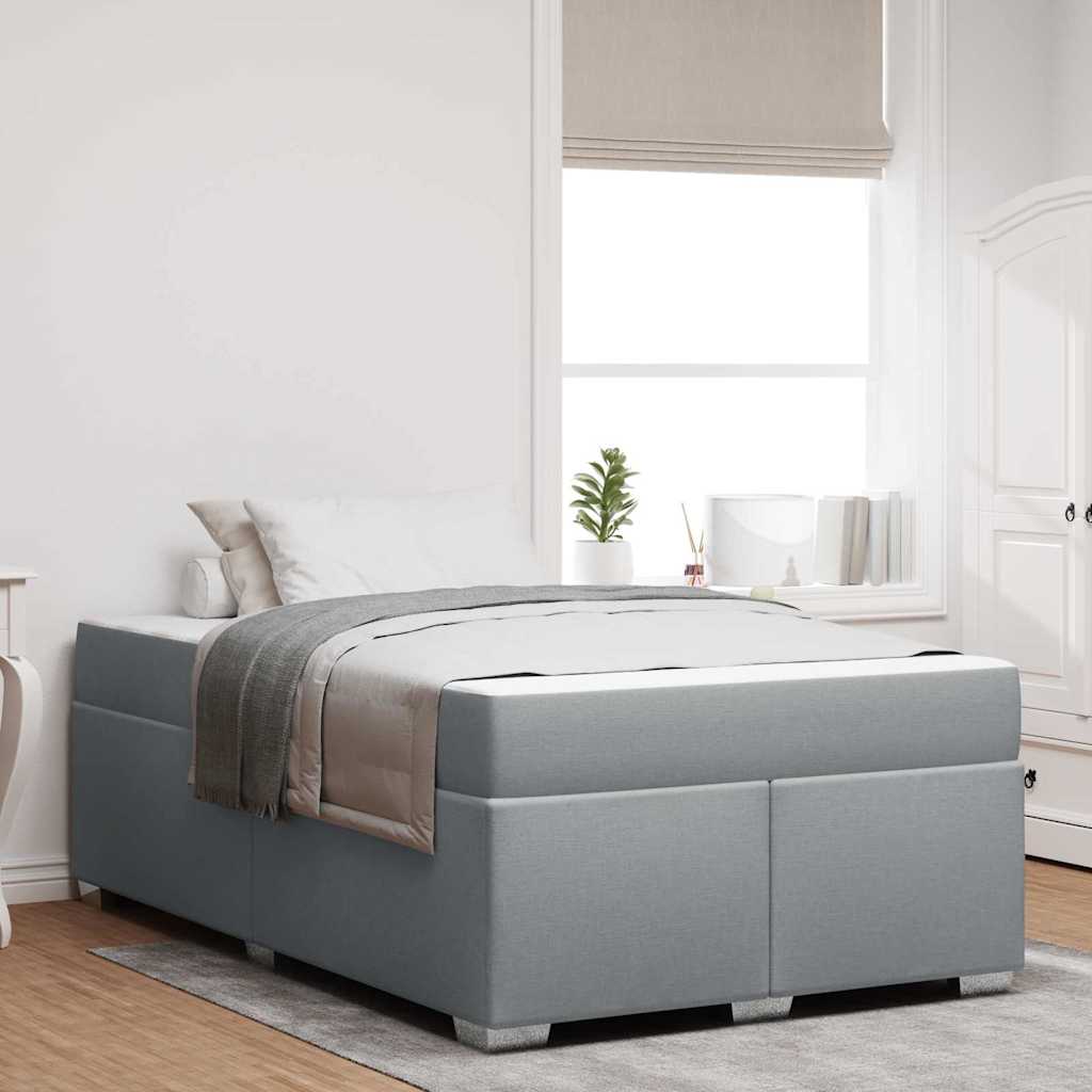 Struttura del letto Grigio chiaro 120 x 190 cm Tessuto