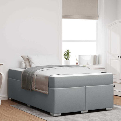 Struttura del letto Grigio chiaro 120 x 190 cm Tessuto