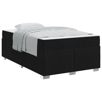 Struttura del letto con materasso Nero 120 x 190 cm Tessuto