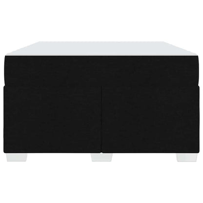 Struttura del letto con materasso Nero 120 x 190 cm Tessuto