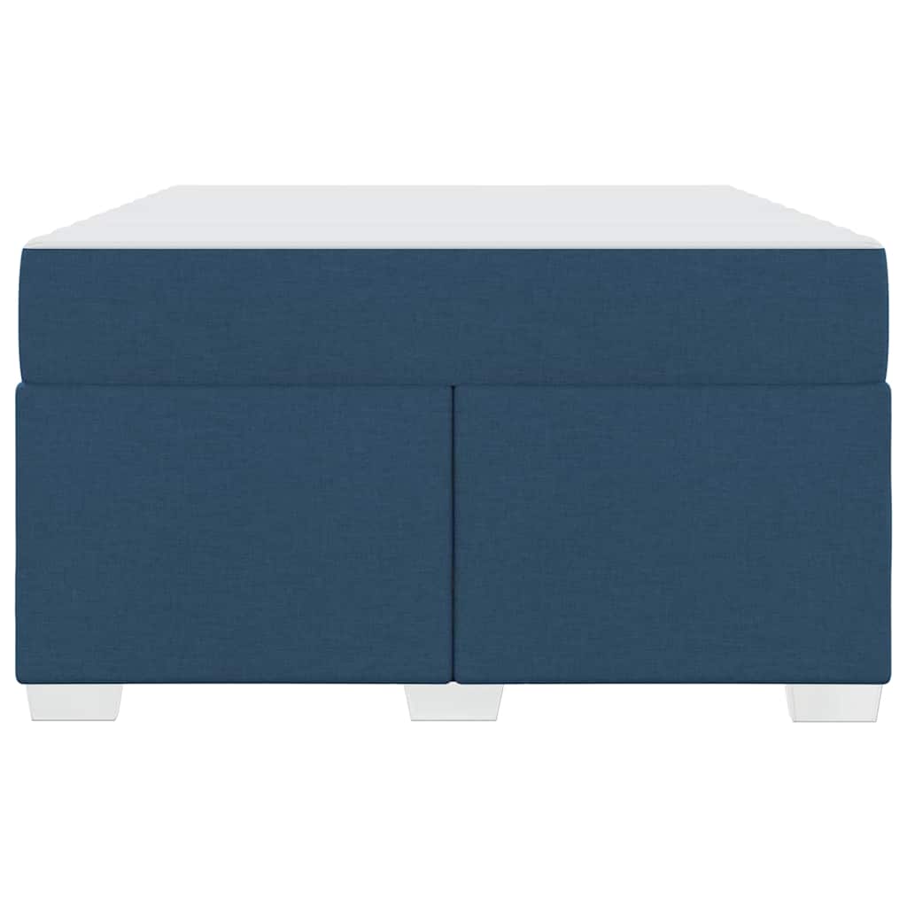 Struttura del letto con materasso Blu 120 x 190 cm Tessuto