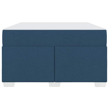 Struttura del letto con materasso Blu 120 x 190 cm Tessuto