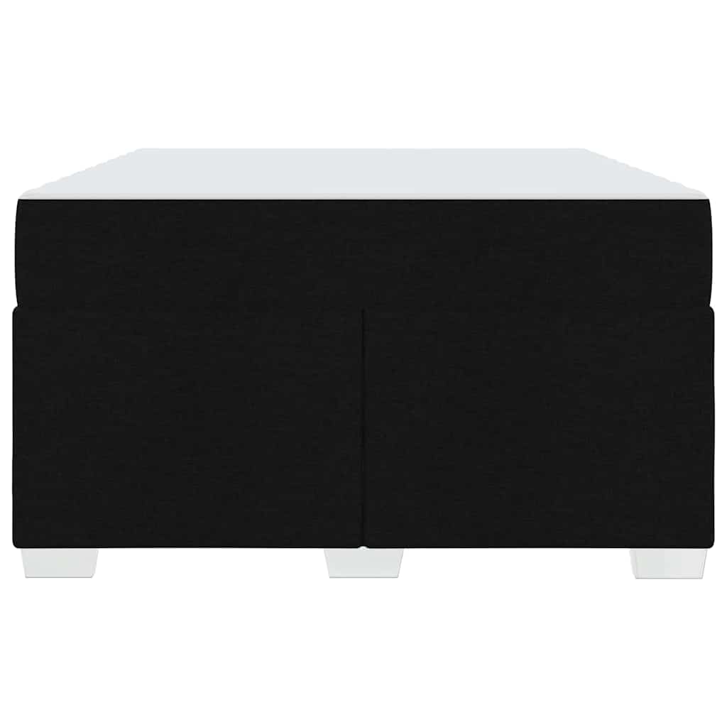 Struttura del letto con materasso Nero 120 x 200 cm Tessuto